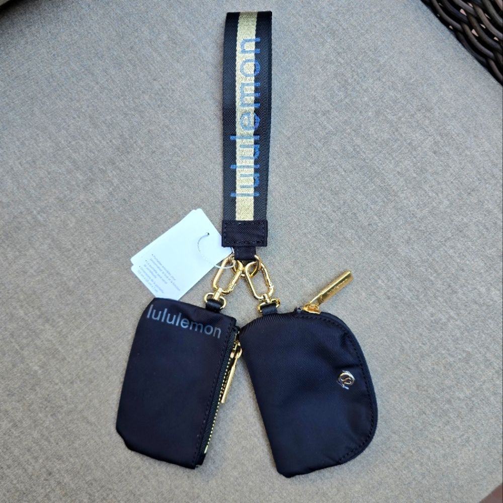 Lululemon Black Keychain Pouch Set